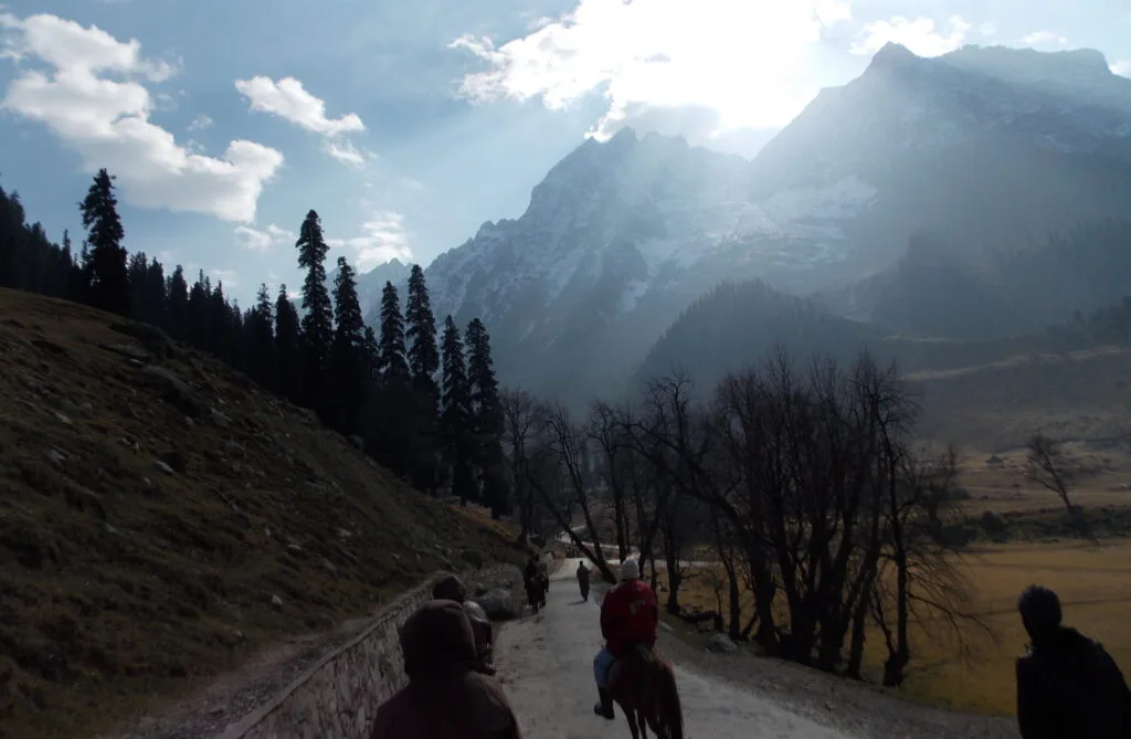Road to Thajiwas Glacier in Sonmarg