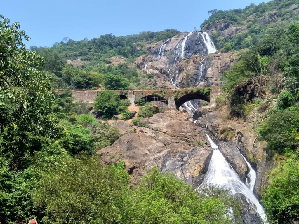 Dudhsagar Waterfall in Summer