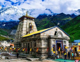 Kedarnath Dham in rainy season