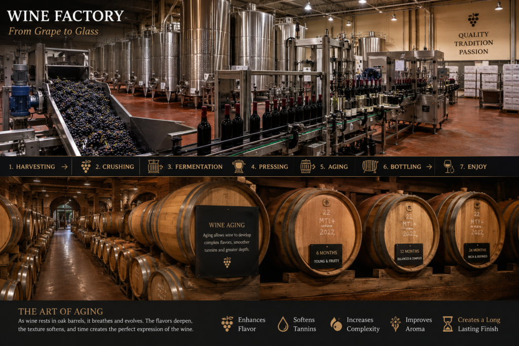 Wine factory at Sula Vineyards